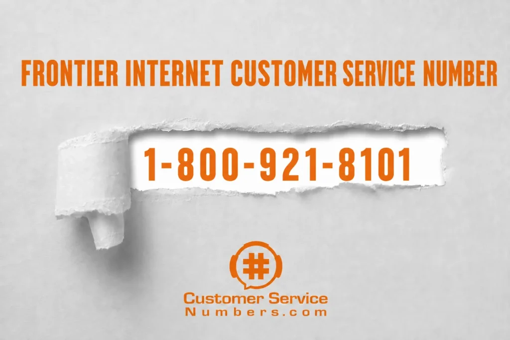 Frontier Internet customer service number 1-800-921-8101
