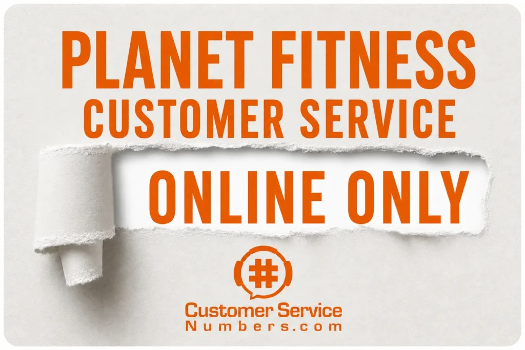 Planet Fitness customer service available online only
