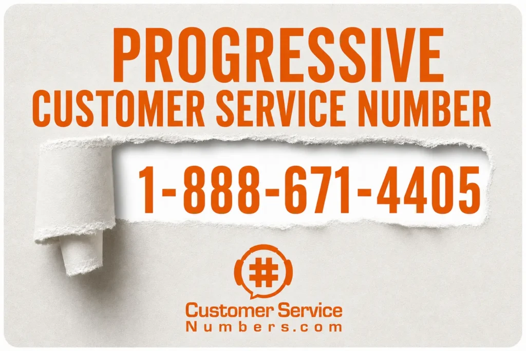 Call Progressive customer service at 1-888-671-4405