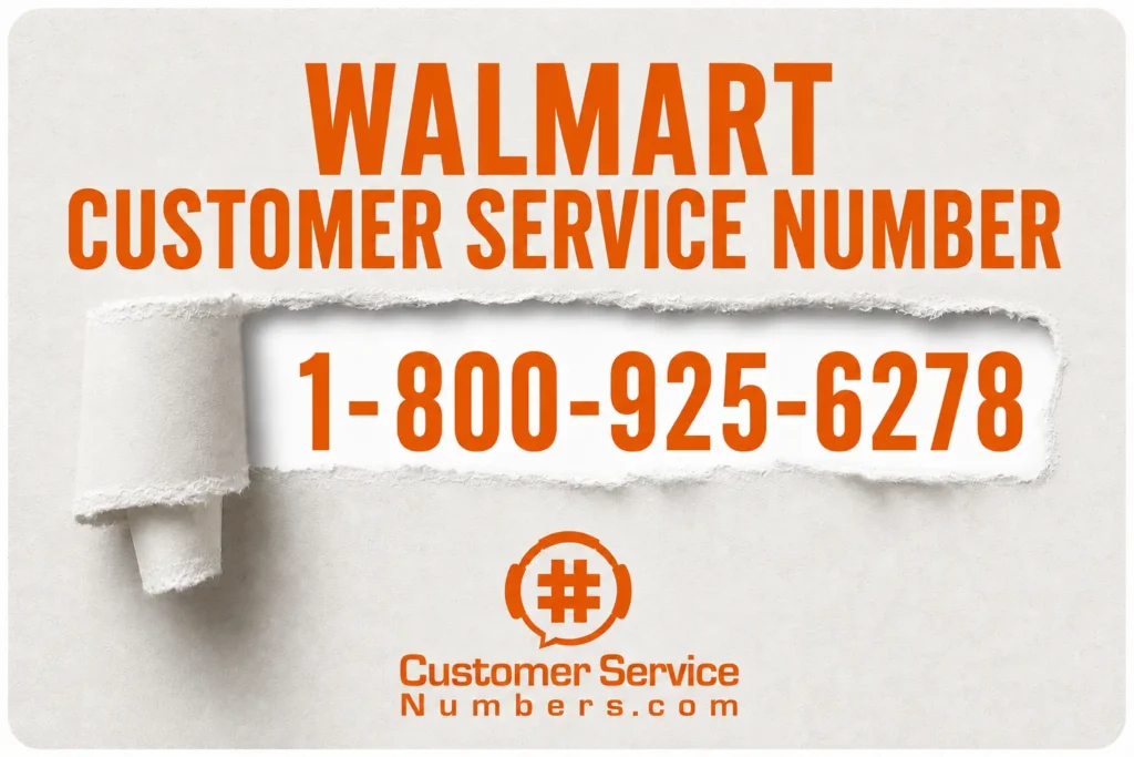 Call Walmart customer service at 1-800-925-6278