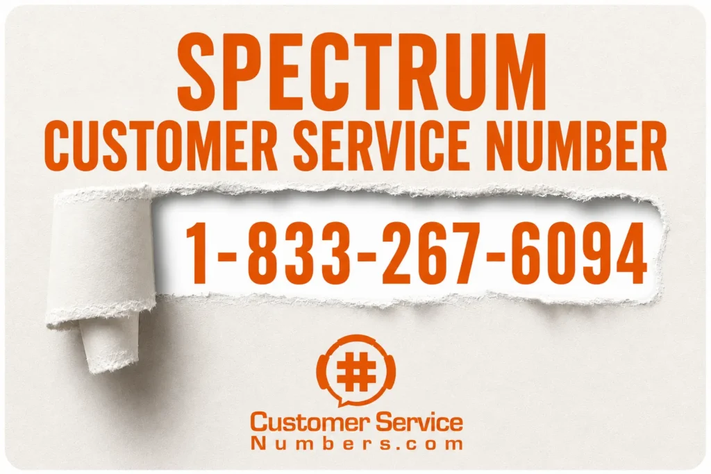 Spectrum customer service number 1-833-267-6094