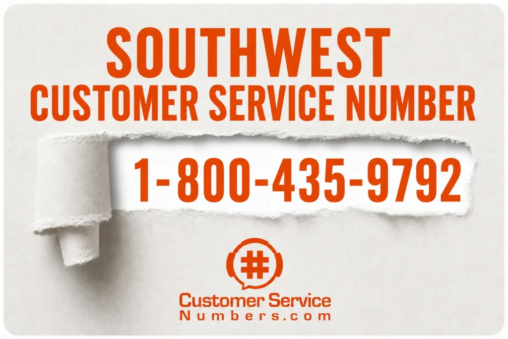 Southwest Airlines customer service phone number 1-800-435-9792