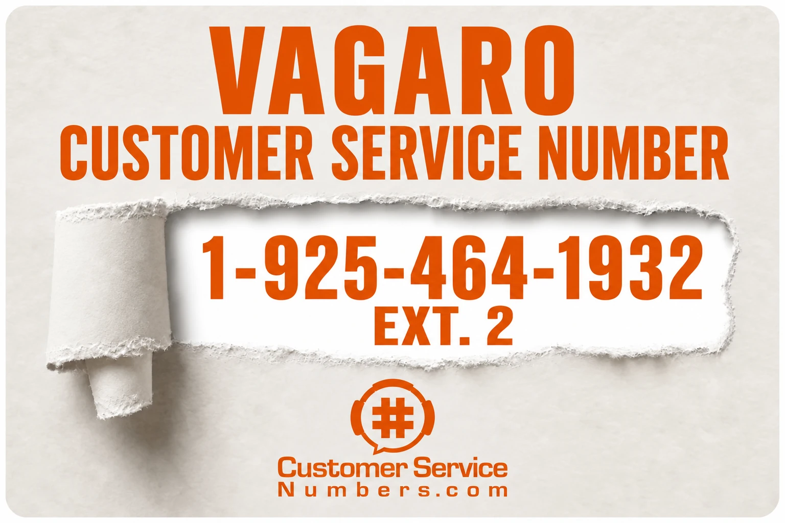 Vagaro customer service number 1-925-464-1932, extension 2