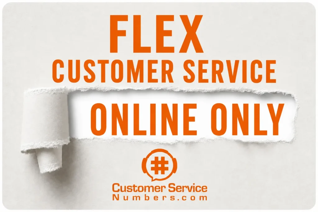 Flex customer service available online only