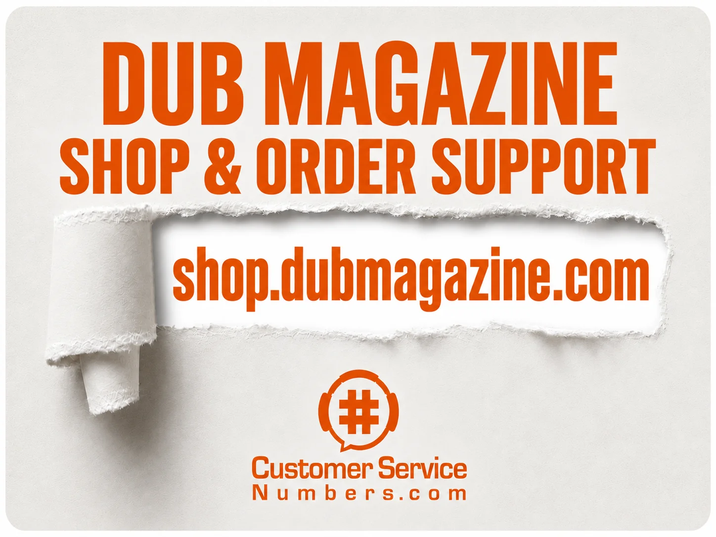 DUB Magazine shop and order support: shop.dubmagazine.com — CustomerServiceNumbers.com.