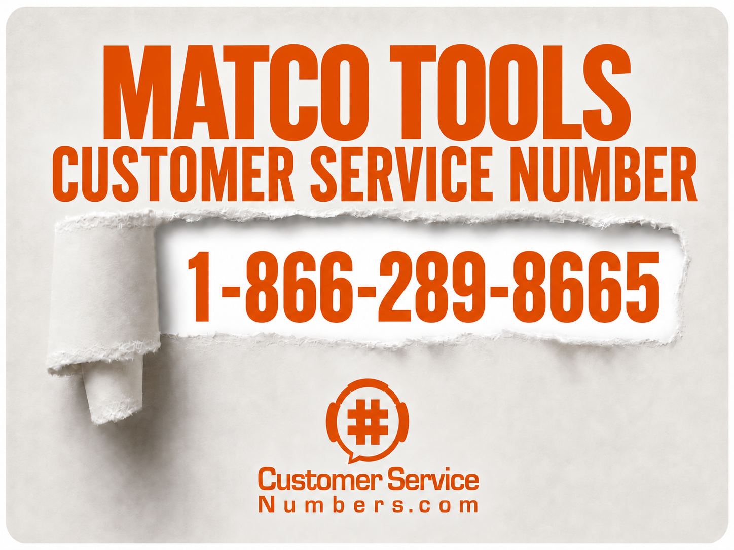 Matco Tools customer service number 1-866-289-8665