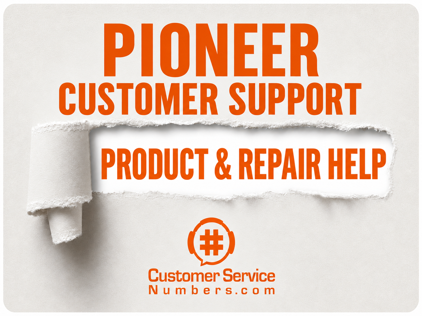 Pioneer product and repair help on an orange and cream CSN graphic
