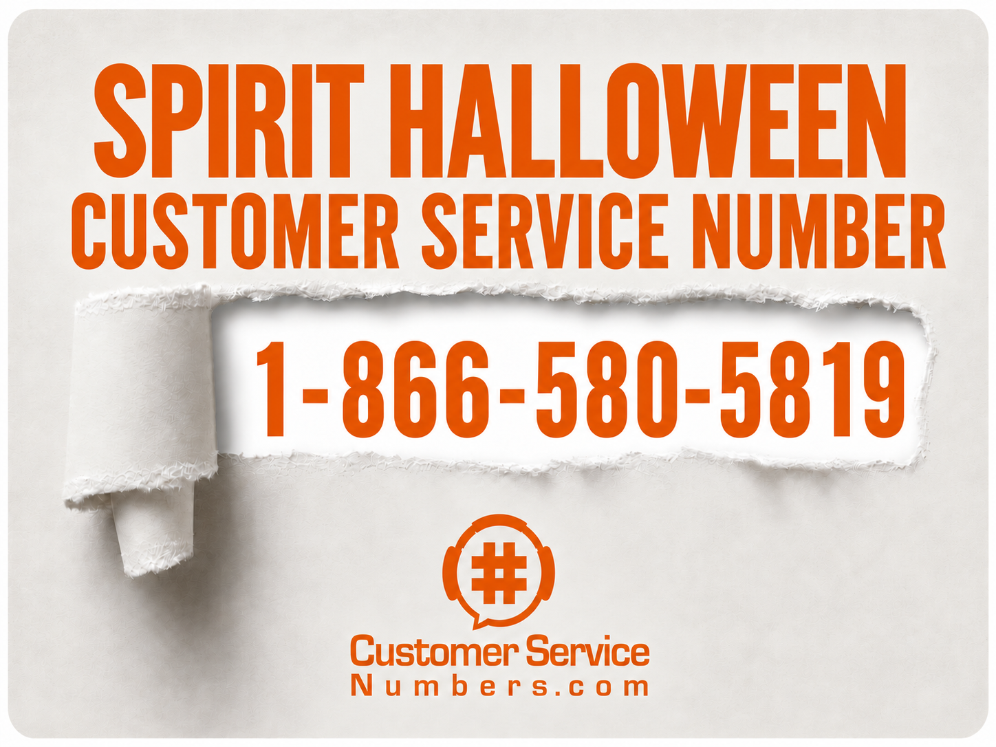 Spirit Halloween customer service number 1-866-580-5819