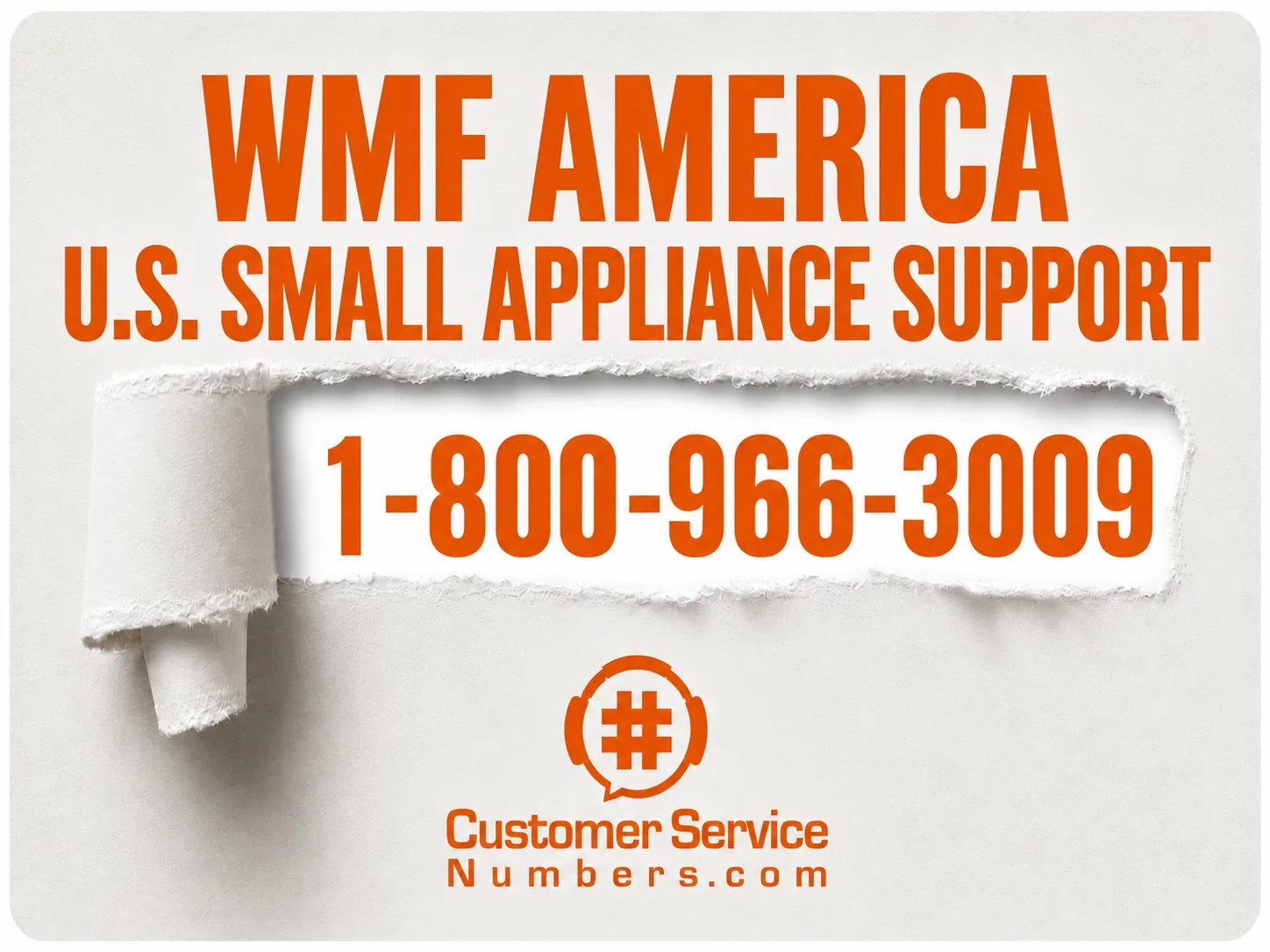 WMF America U.S. Small Appliance Support: 1-800-966-3009 — CustomerServiceNumbers.com.